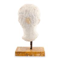 A Carved Marble Head of Augustus Caesar