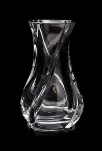 A Baccarat Vase Height 10 inches.