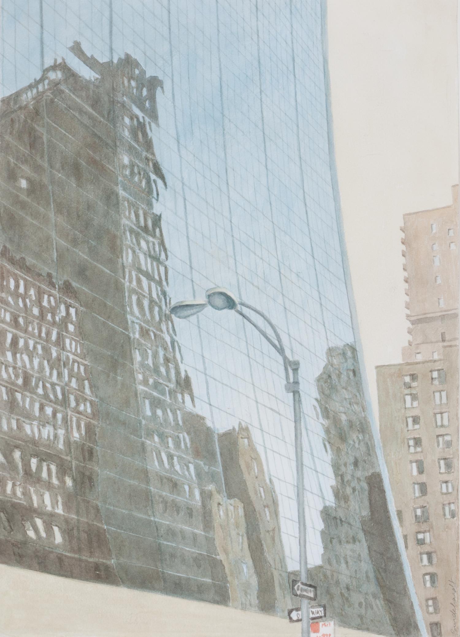 Rudy Burckhardt, (American, 1914-1999), Monsanto Building