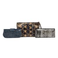 NANCY GONZALEZ & VALENTINO, THREE EXOTIC SKIN BAGS