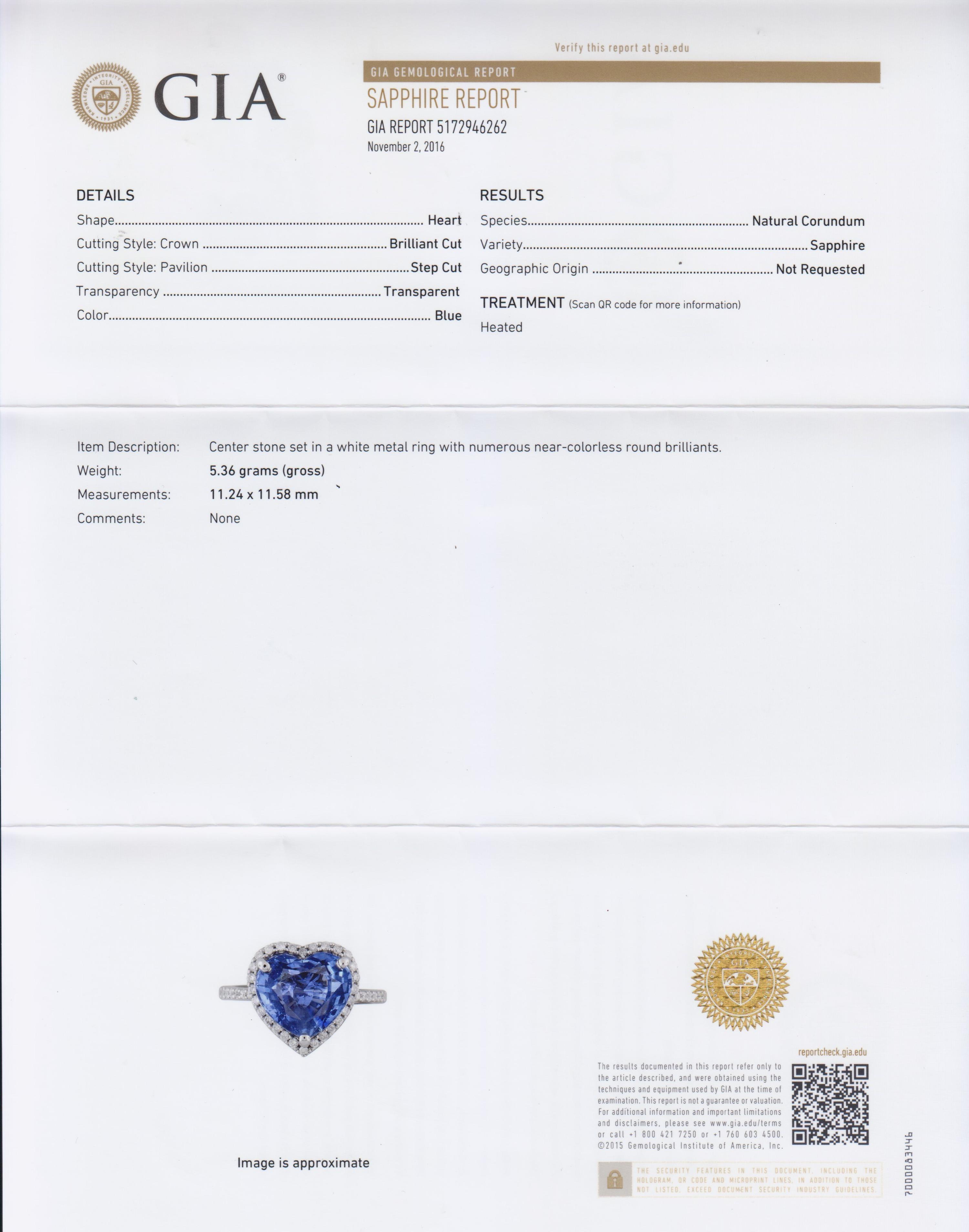 A 14 Karat White Gold, Sapphire and Diamond Ring, 3.50 dwts.