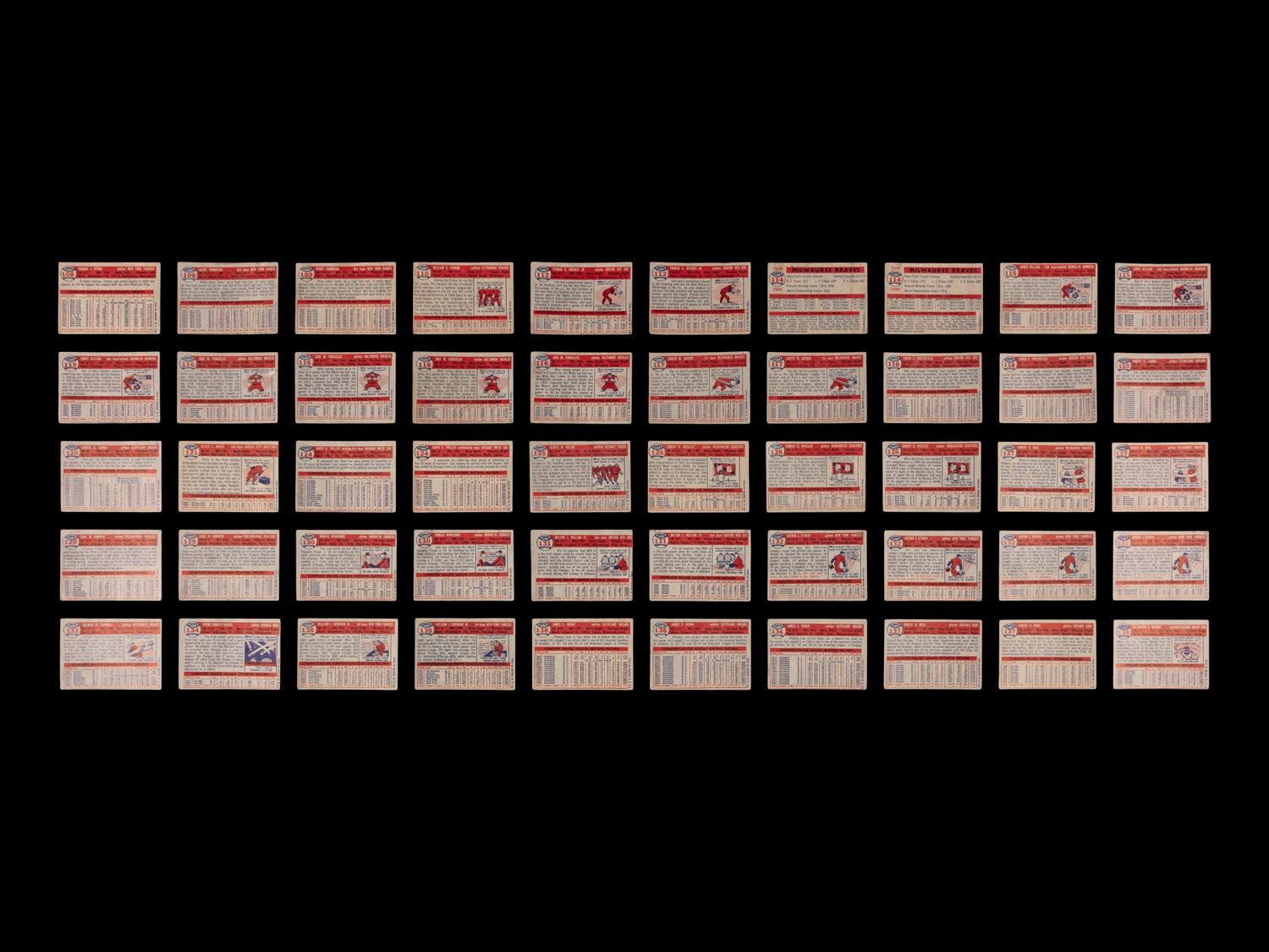 A Collection of 1957 Topps Baseball Cards Including Hall of Famers and Rookies (241)
