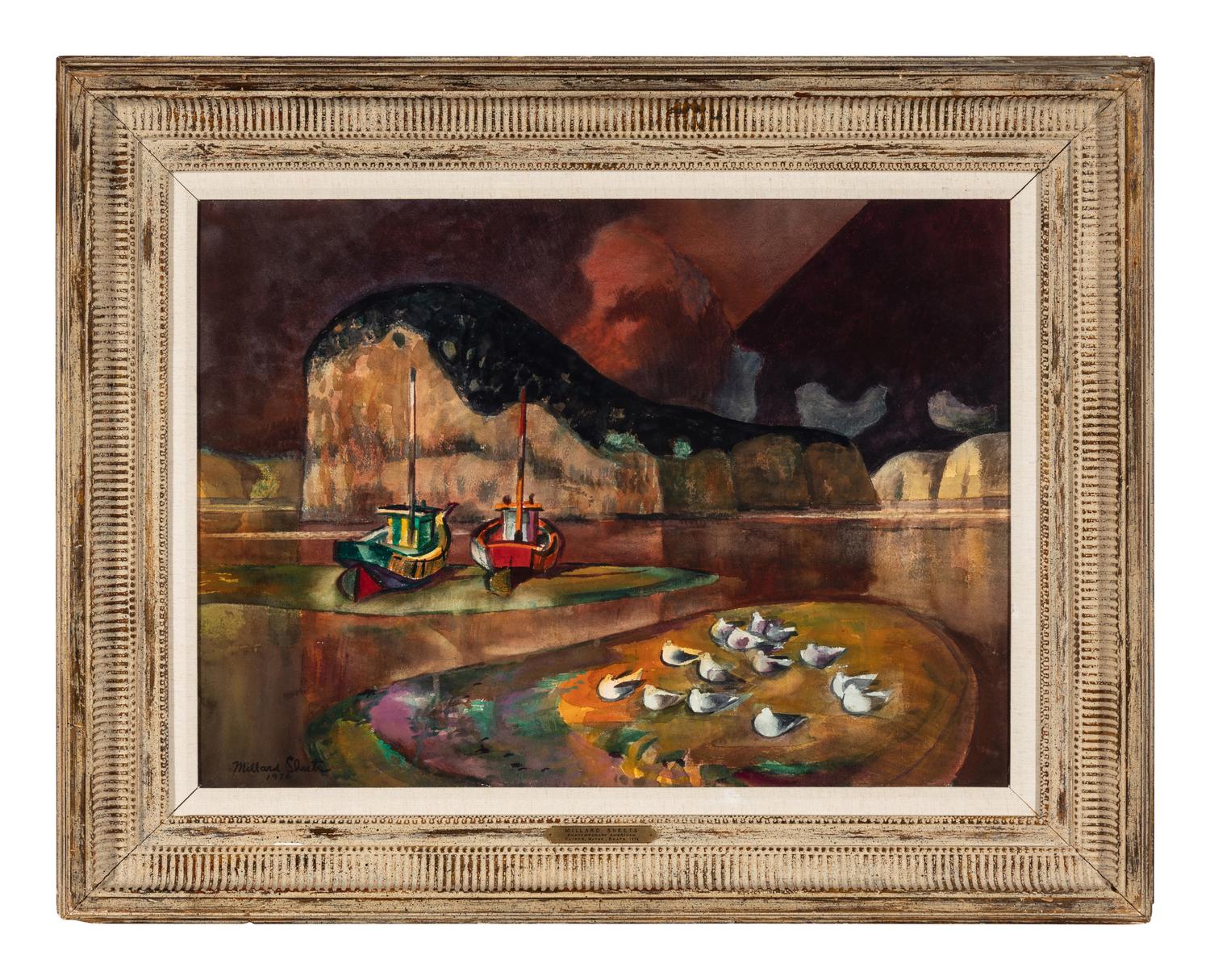 Cliffs, Water, Boats , 1976