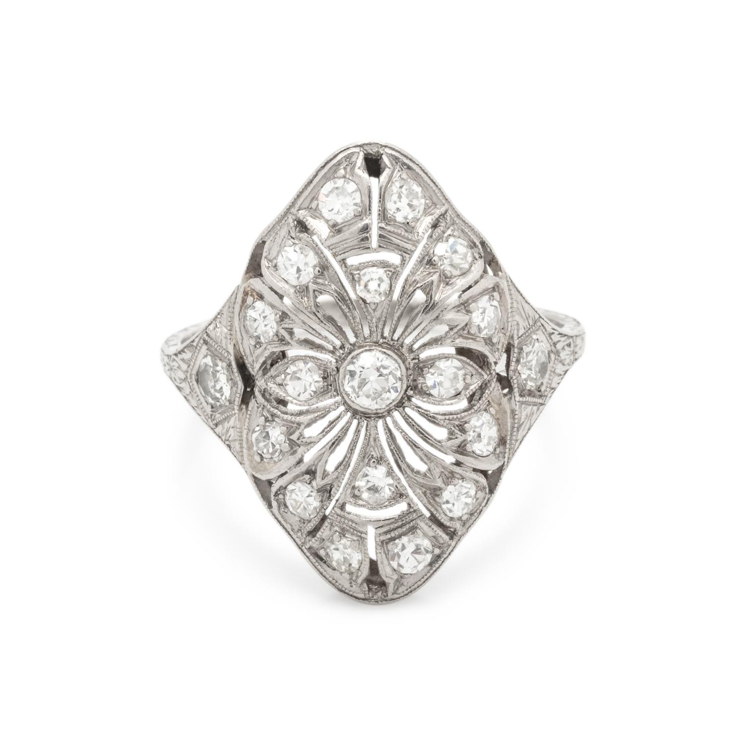 ART DECO, DIAMOND RING