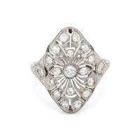 ART DECO, DIAMOND RING
