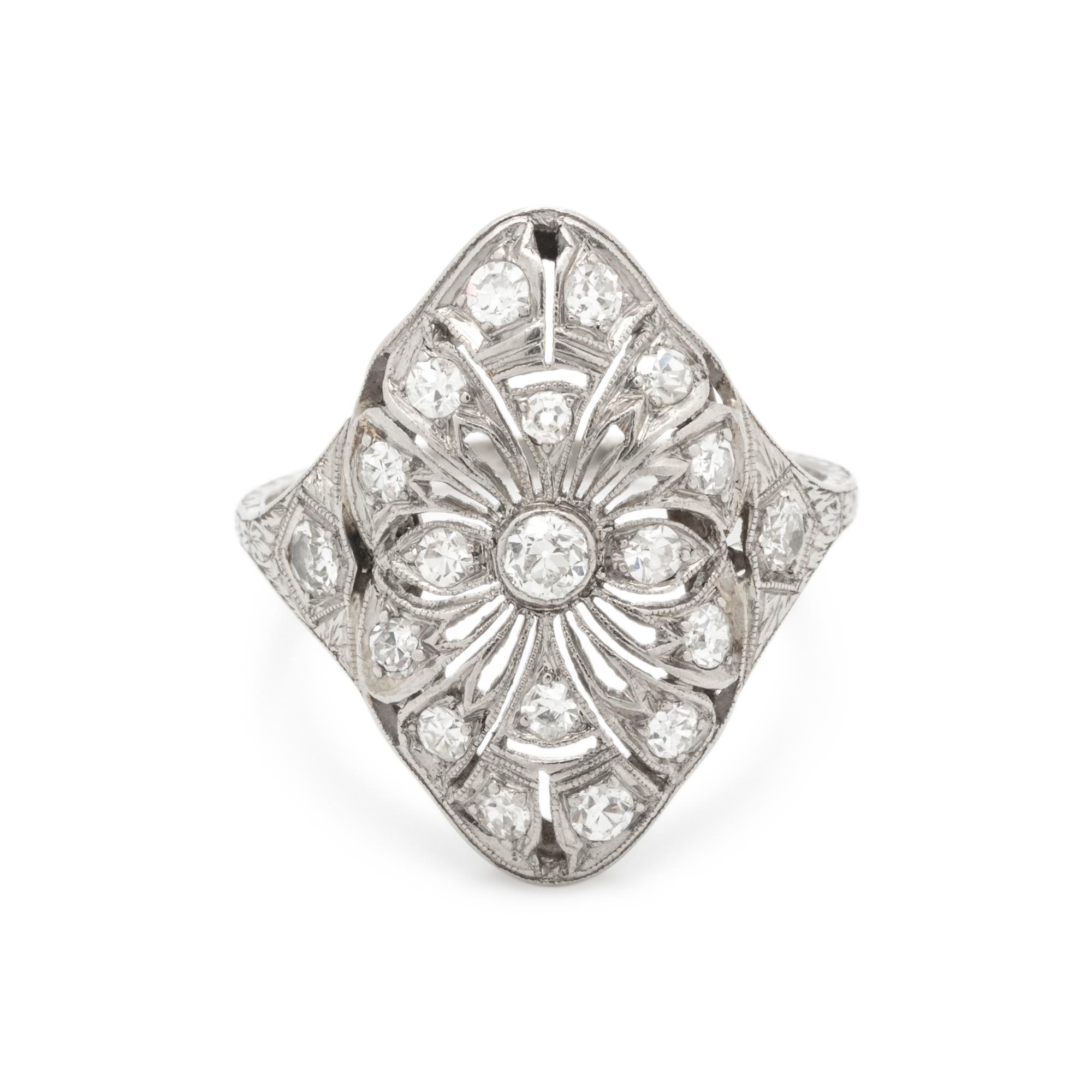ART DECO, DIAMOND RING