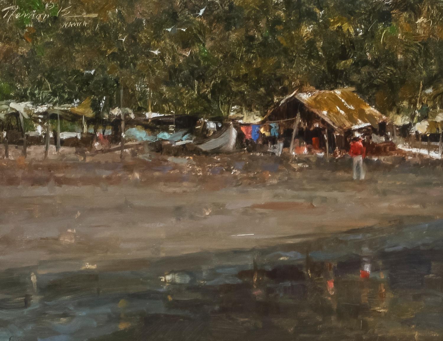 Ramon Kelley, (American, b. 1939), Fishing Village, Manzanillo, Mex., 1986