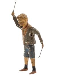 A Painted Tin "Whirling Boy" Toy
