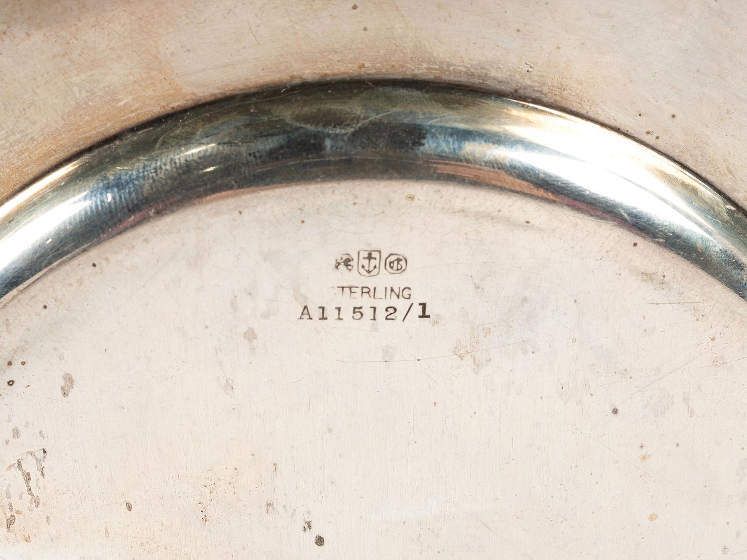 A Gorham Silver Nursery Rhyme Child's Plate
