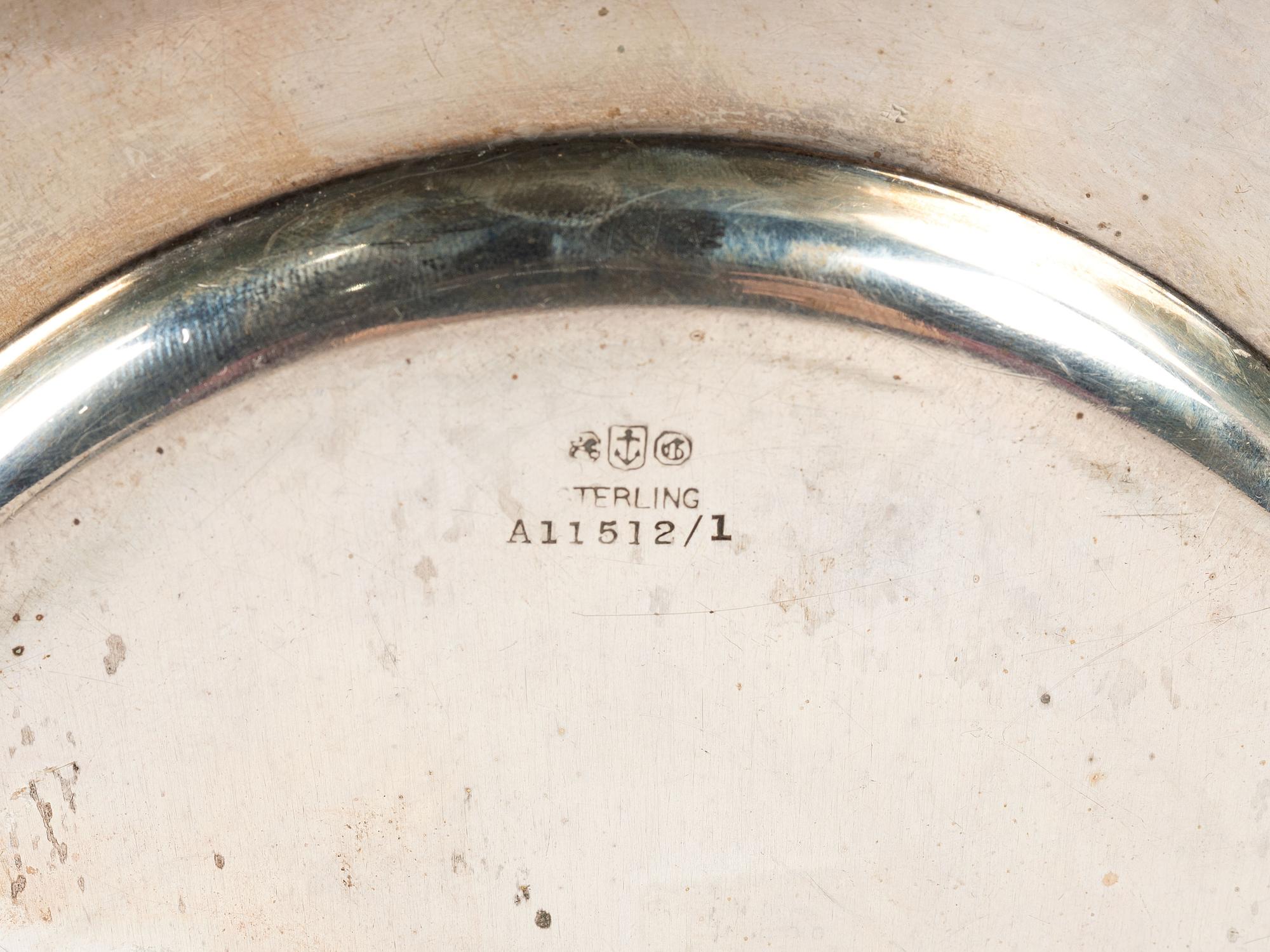 A Gorham Silver Nursery Rhyme Child's Plate