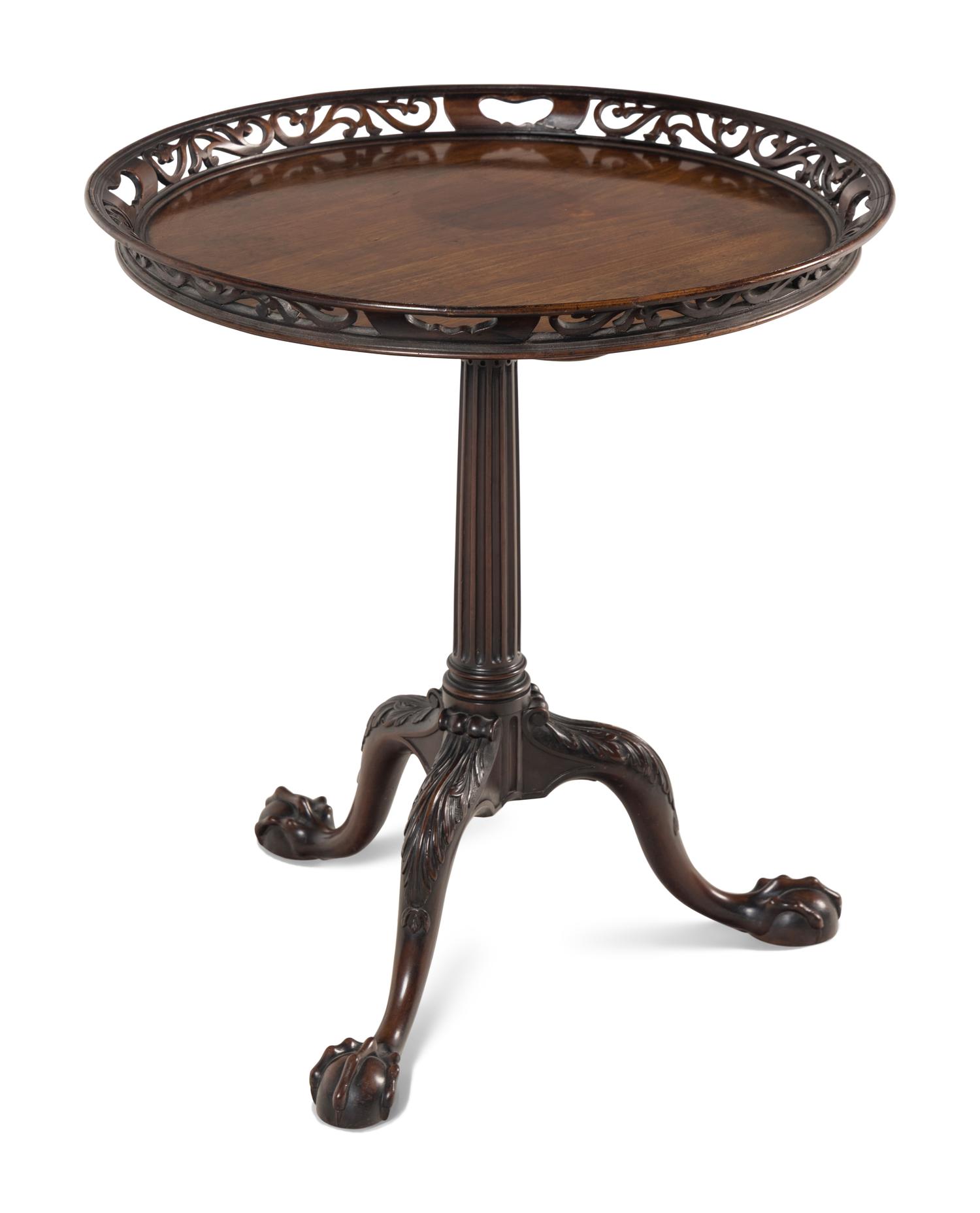 A George II Mahogany Tilt-Top Tripod Table