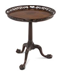 A George II Mahogany Tilt-Top Tripod Table