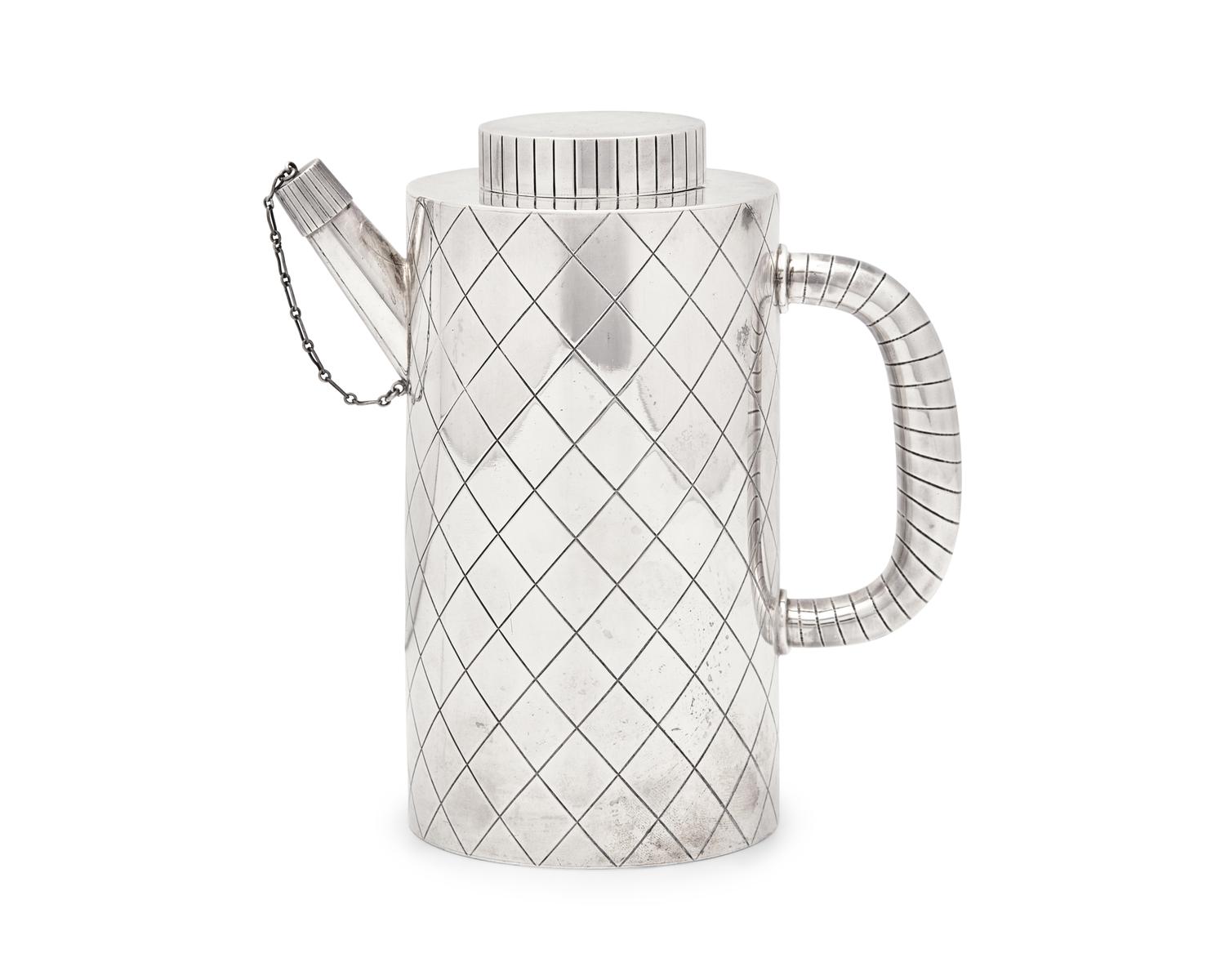 A Sigvard Bernadotte Designed Georg Jensen Silver Cocktail Shaker