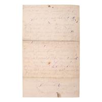 [OUTLAWS & LAWMEN]. YOUNGER, Henrietta (1857-1915). Autograph letter signed to Miss Louie. Stillwater, MN, 18 July 1889. 4 pages, 8vo, creasing, partial separation at folds repaired with tape.