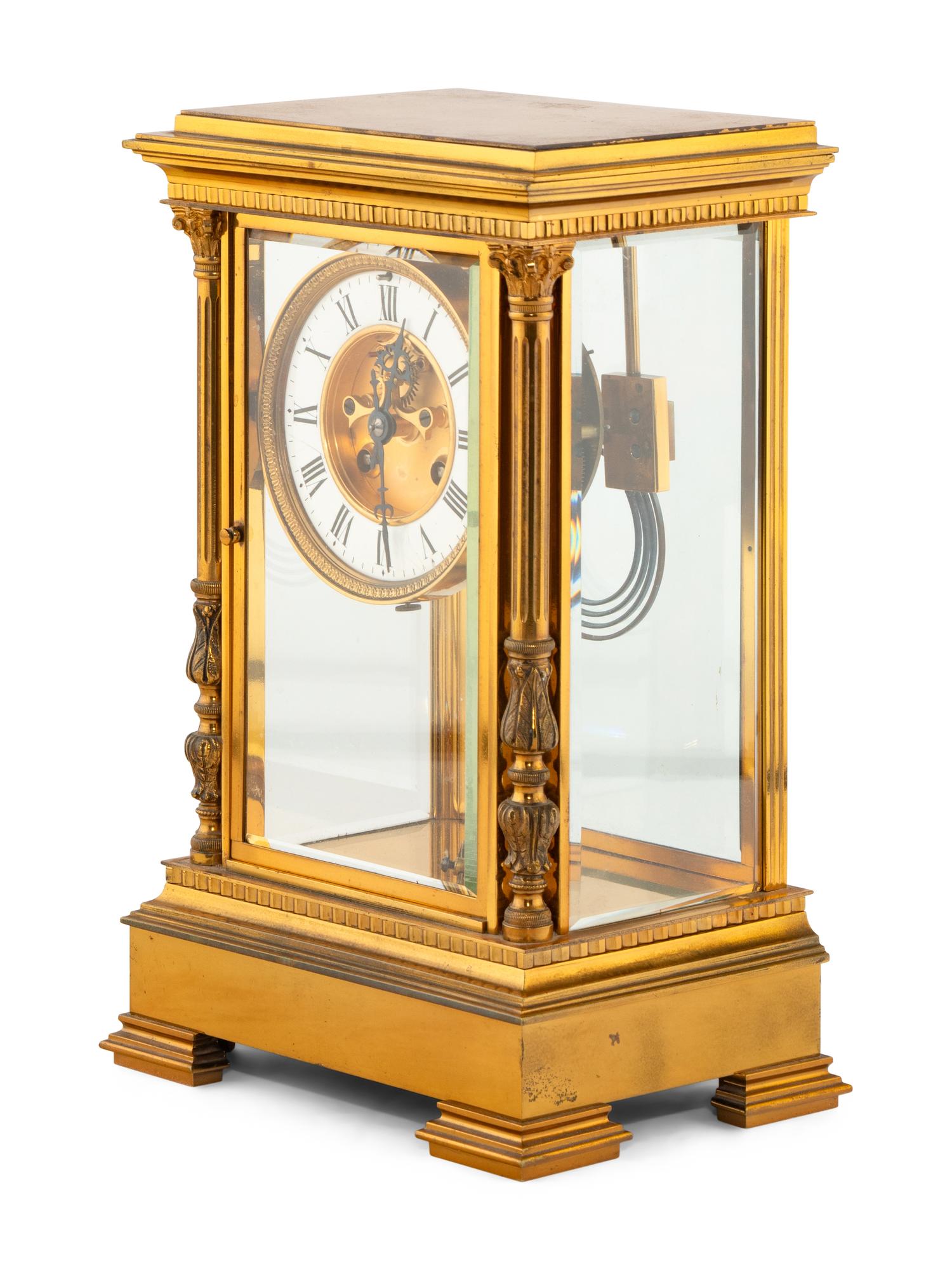 A French Gilt Bronze Mantel Clock