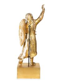 A Continental Giltwood Figure of an Angel