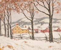 Farm in Winter, Kent, Connecticut