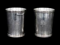 A Set of Eight American Silver Mint Julep Cups