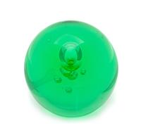 A San Pacific Green Bottle Paperweight Diameter 2 1/2 inches