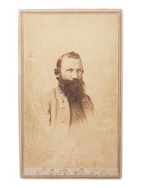 [CIVIL WAR]. JONES & VANERSON, photographers. CDV of J.E.B. Stuart. Richmond, Virginia: [ca 1860s].