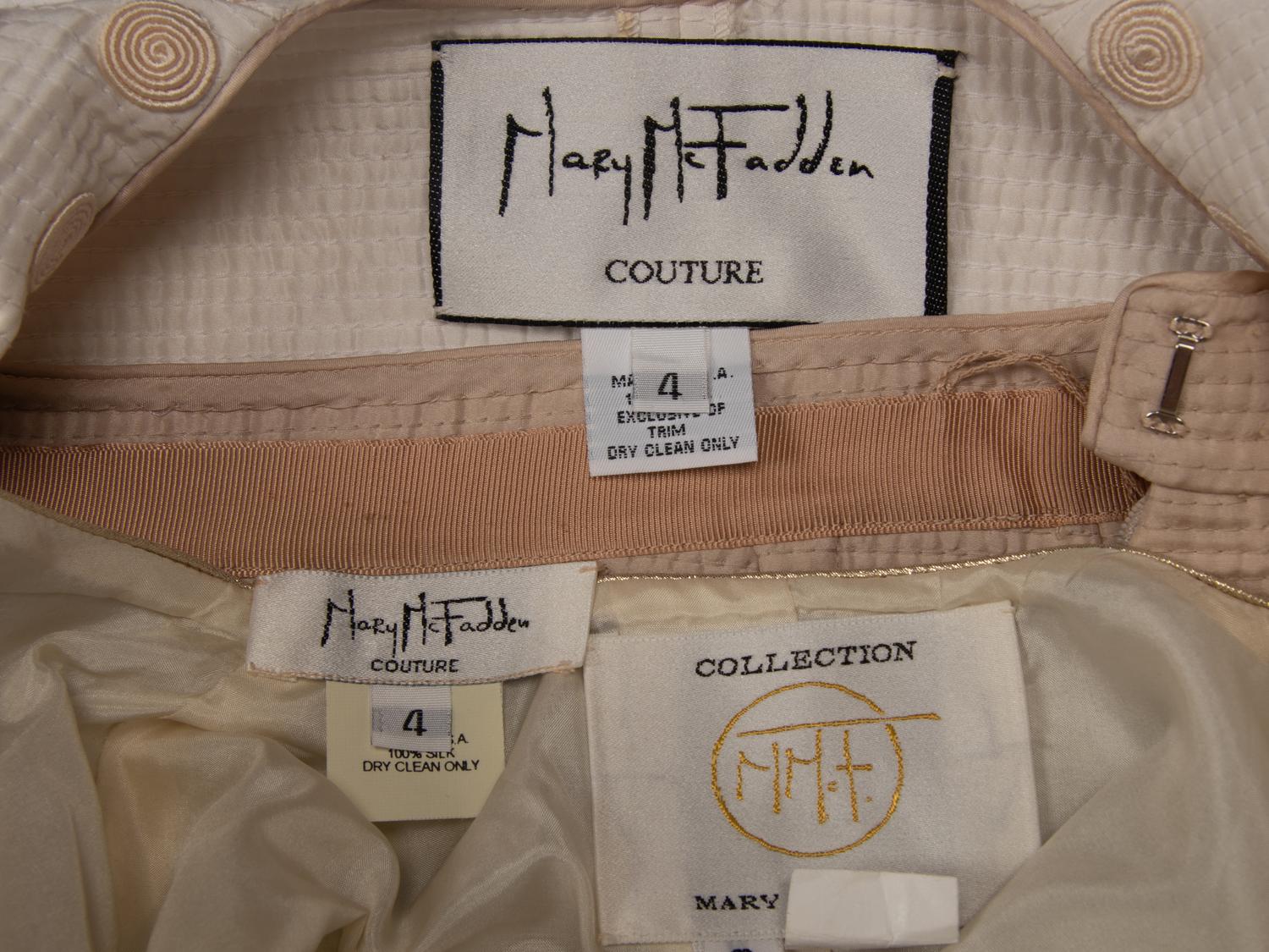 Two Mary McFadden Skirt Suits
