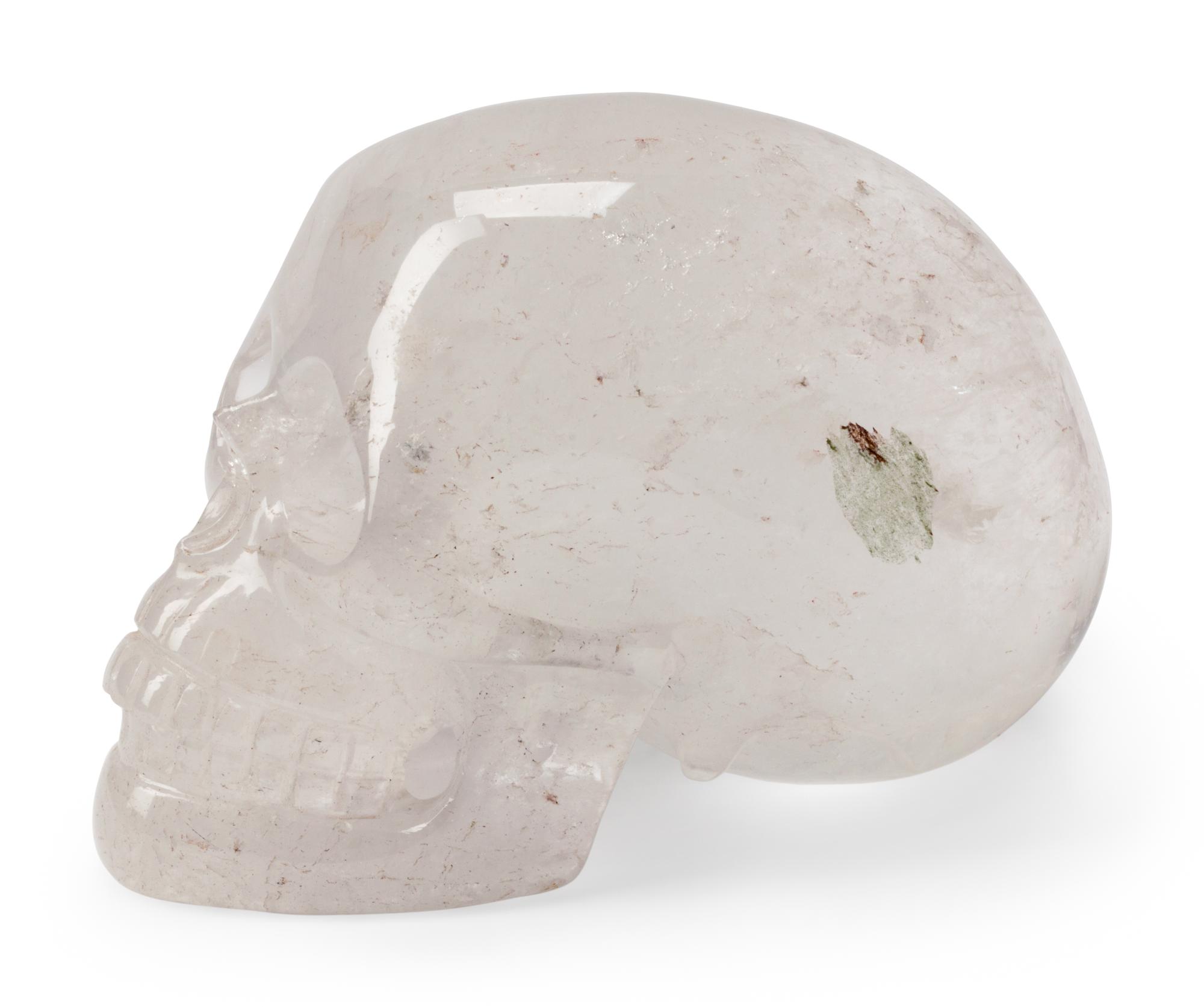 A Carved Rock Crystal Skull