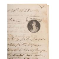 [REPUBLIC OF TEXAS]. HUSTON, Felix (1800-1857). Autograph letter signed ("Felix Huston"), "To His Excellency Mirabeau B. Lamar President of Texas," a draft detailing "a proposition for the defense of Texas." City of Houston, 31 December 1838.