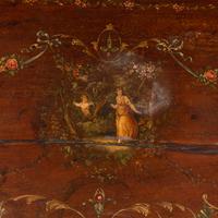 An English Painted Satinwood Game Table