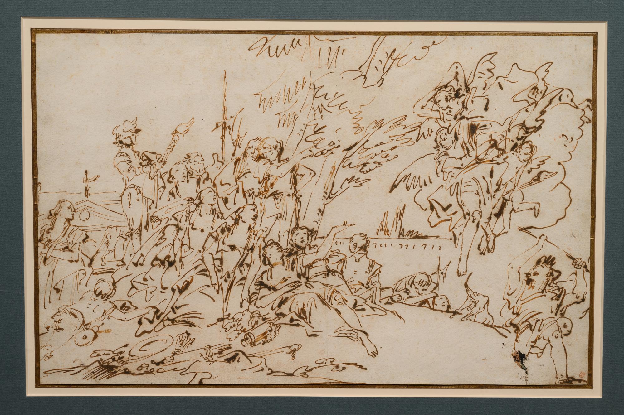Crowd Scene with Angels