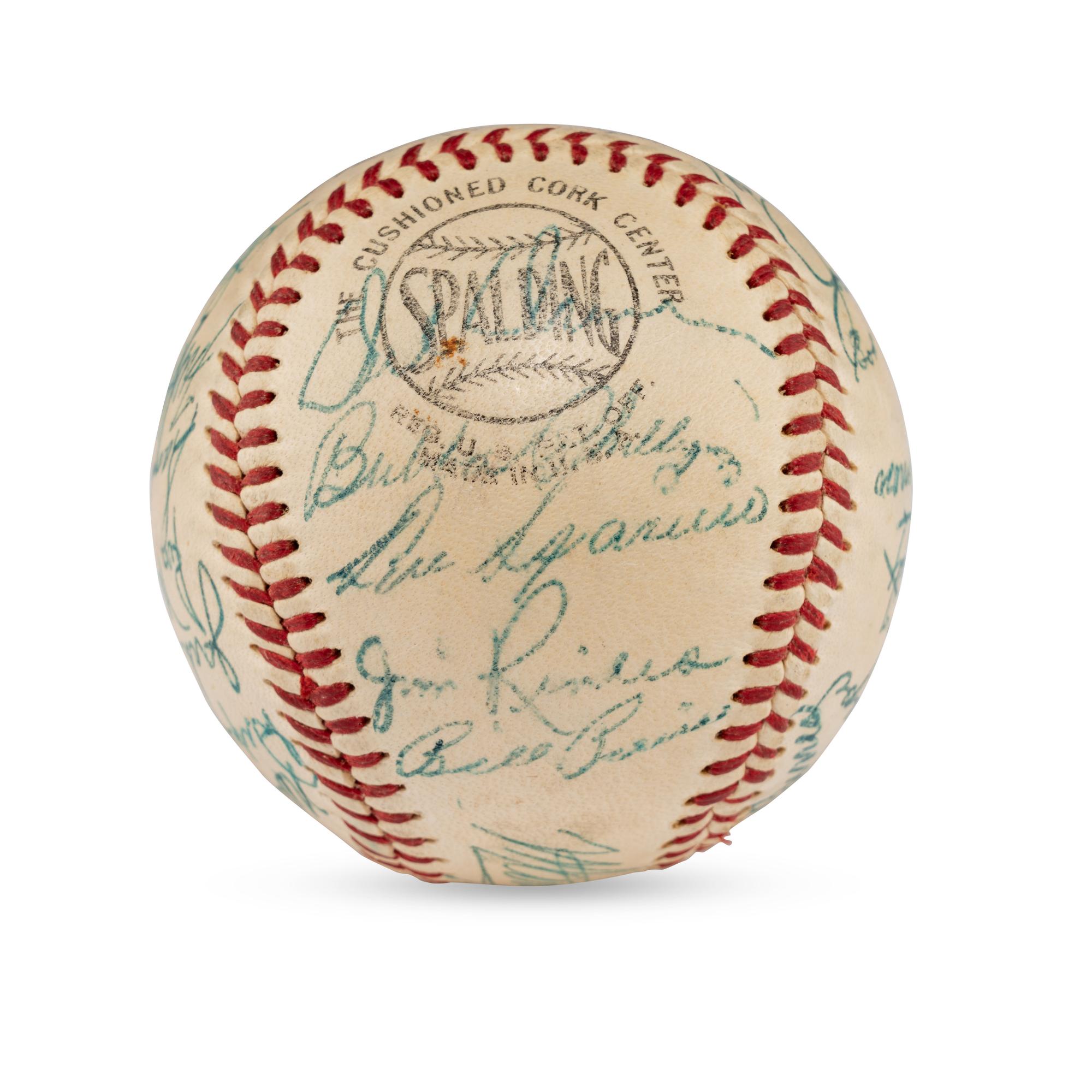 A 1956 Chicago White Sox Team Signed Autograph Baseball Featuring Nellie Fox (JSA Letter of Authenticity),