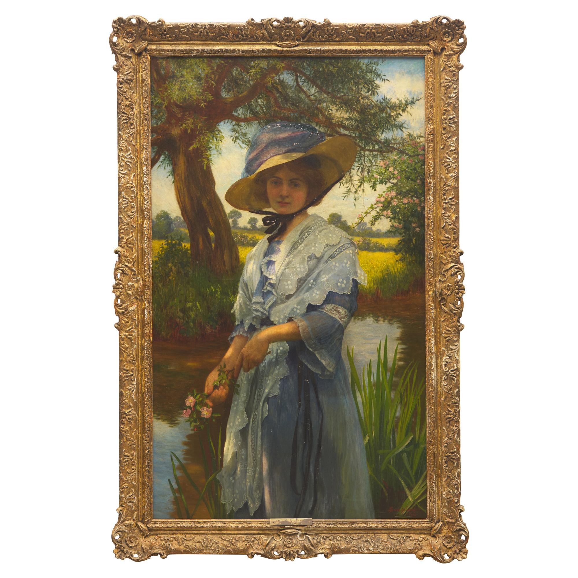 William Savage Cooper (British, active c. 1885–1903) — By the River, 1913