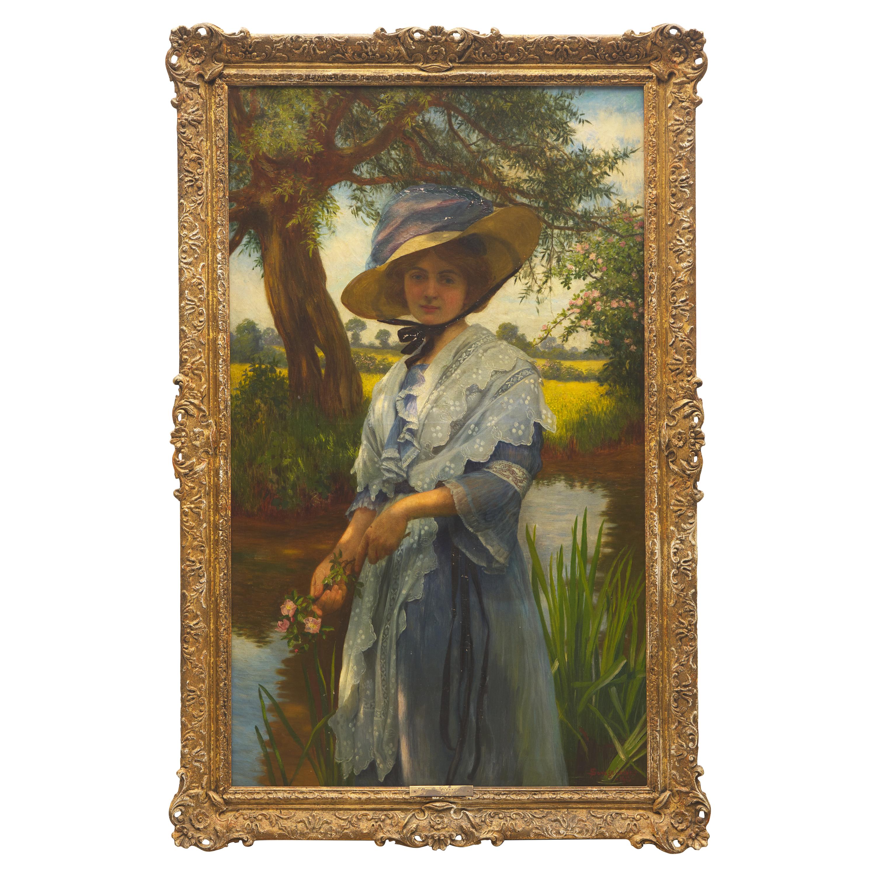 William Savage Cooper (British, active c. 1885–1903) — By the River, 1913