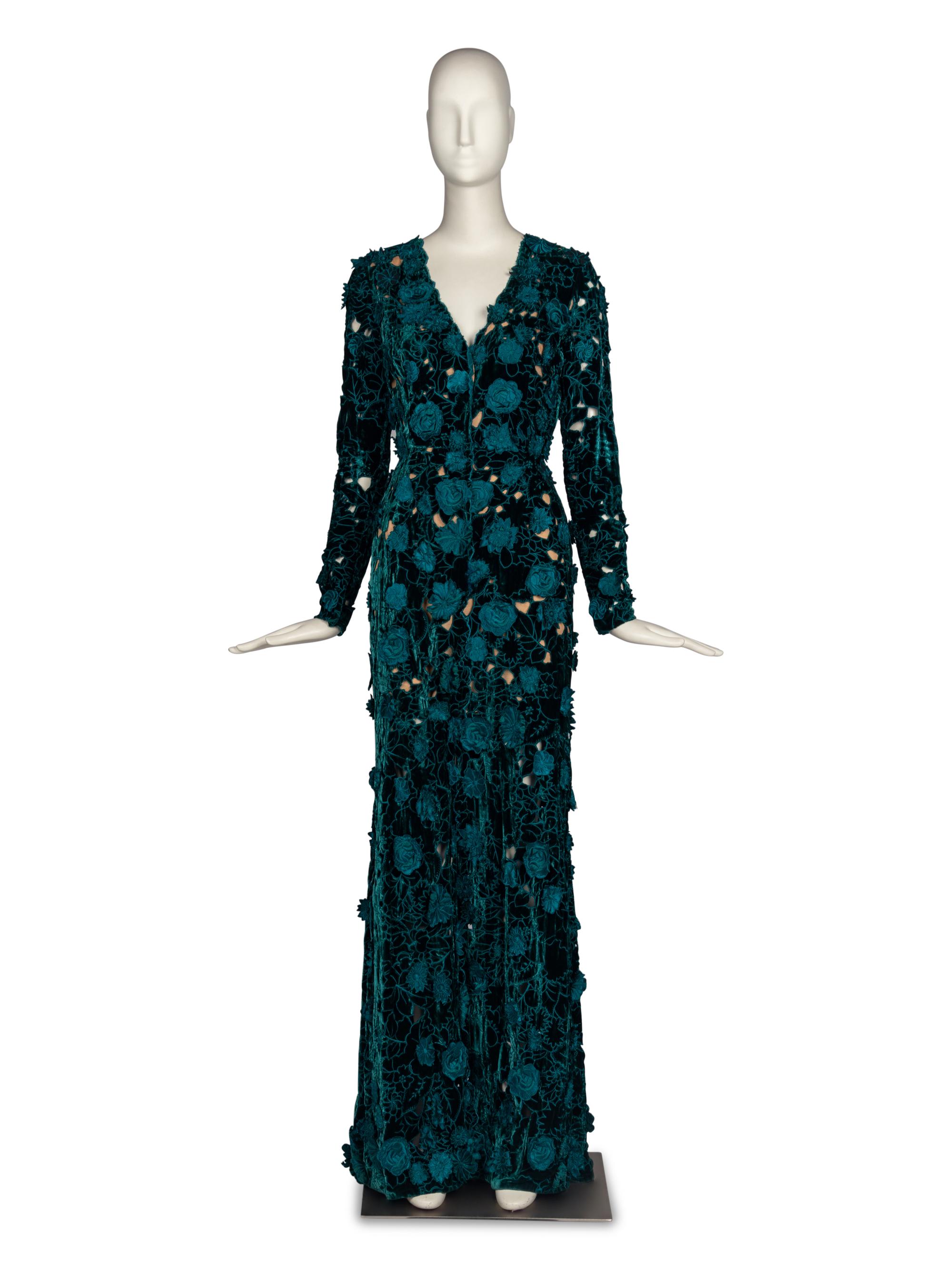 Oscar de la Renta Floral Gown