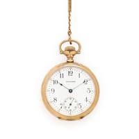 Waltham, Gold-Filled Pocket Watch and Chain