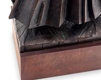 A Brutalist Bronze Sculpture