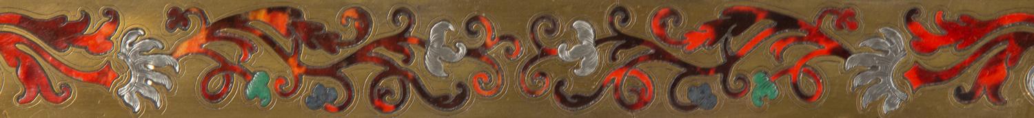 A French Boulle Inlaid Brass Picture Frame
