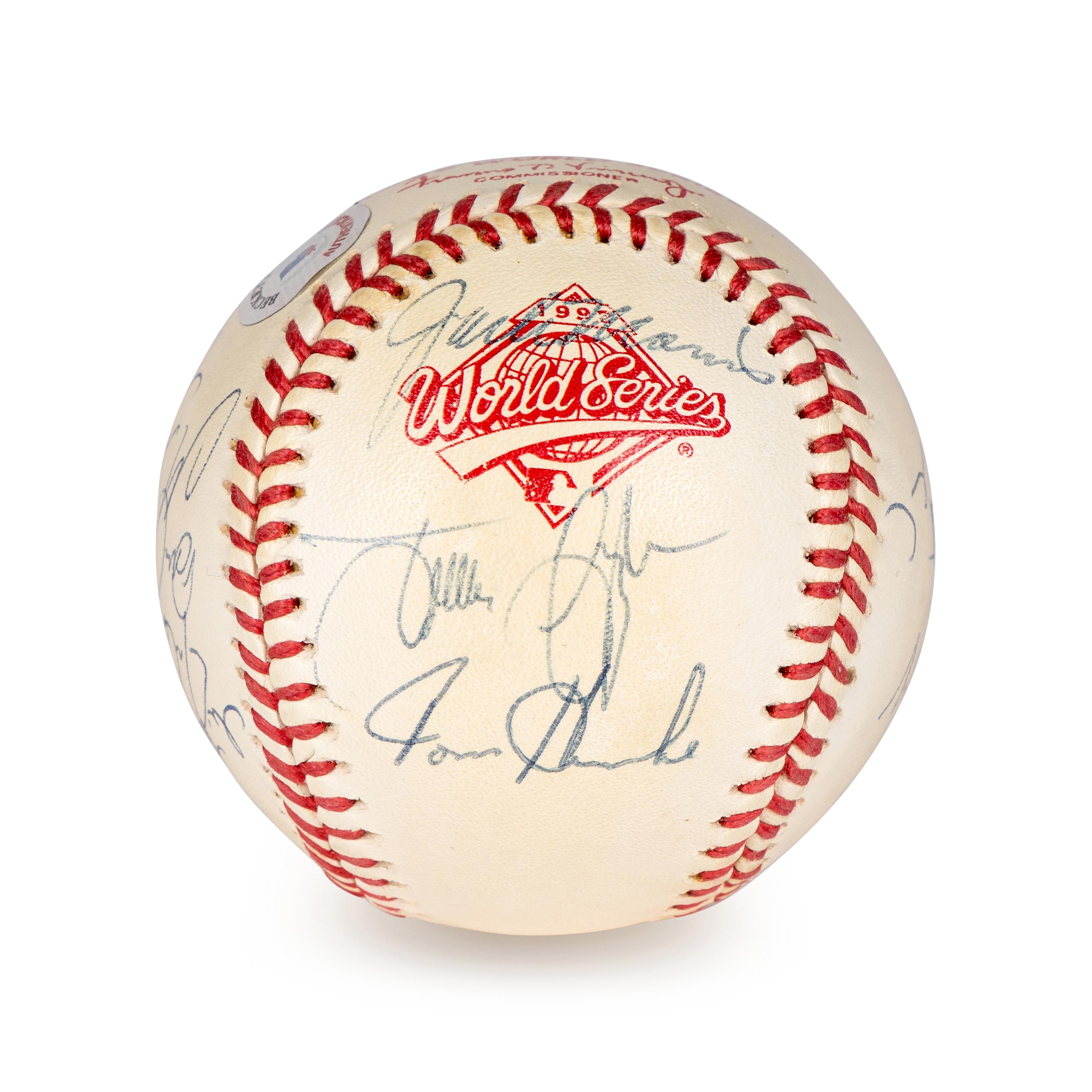 A 1992 Toronto Blue Jays World Series Champions Team Signed Autograph Baseball (Beckett Authentication Services BAS Certified)