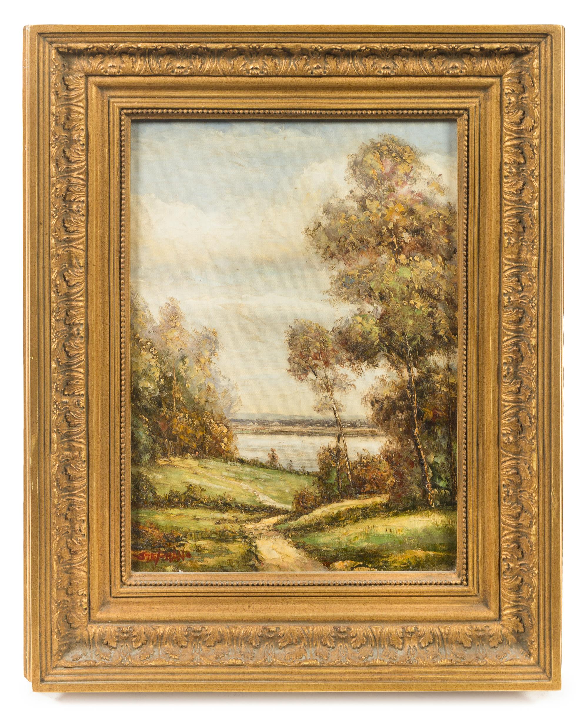 L. Stephano, (b. 1948), River Landscape
