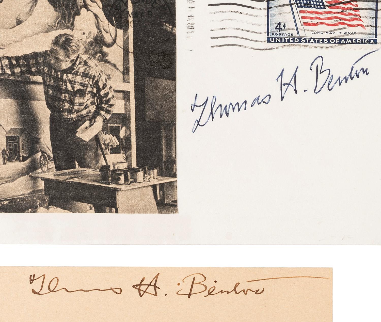 [ARTISTS]. Autographs featuring signatures from artists including BIERSTADT and RODIN.