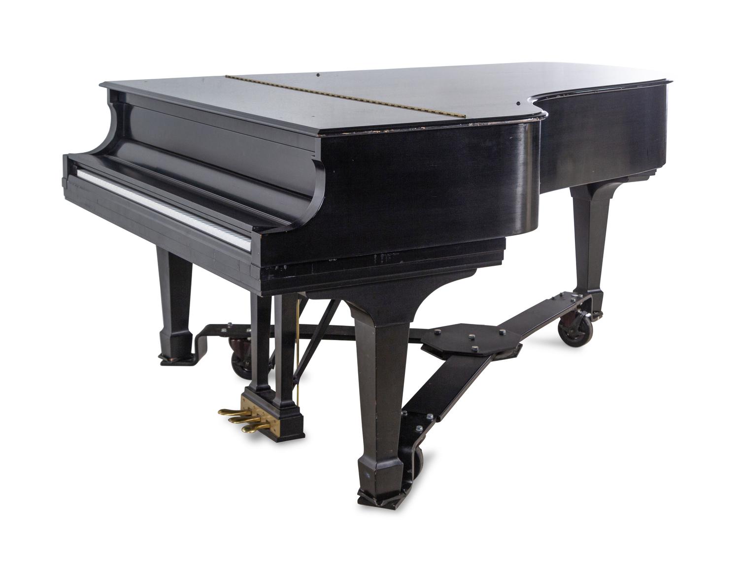 A Steinway and Sons Ebonized Grand Piano