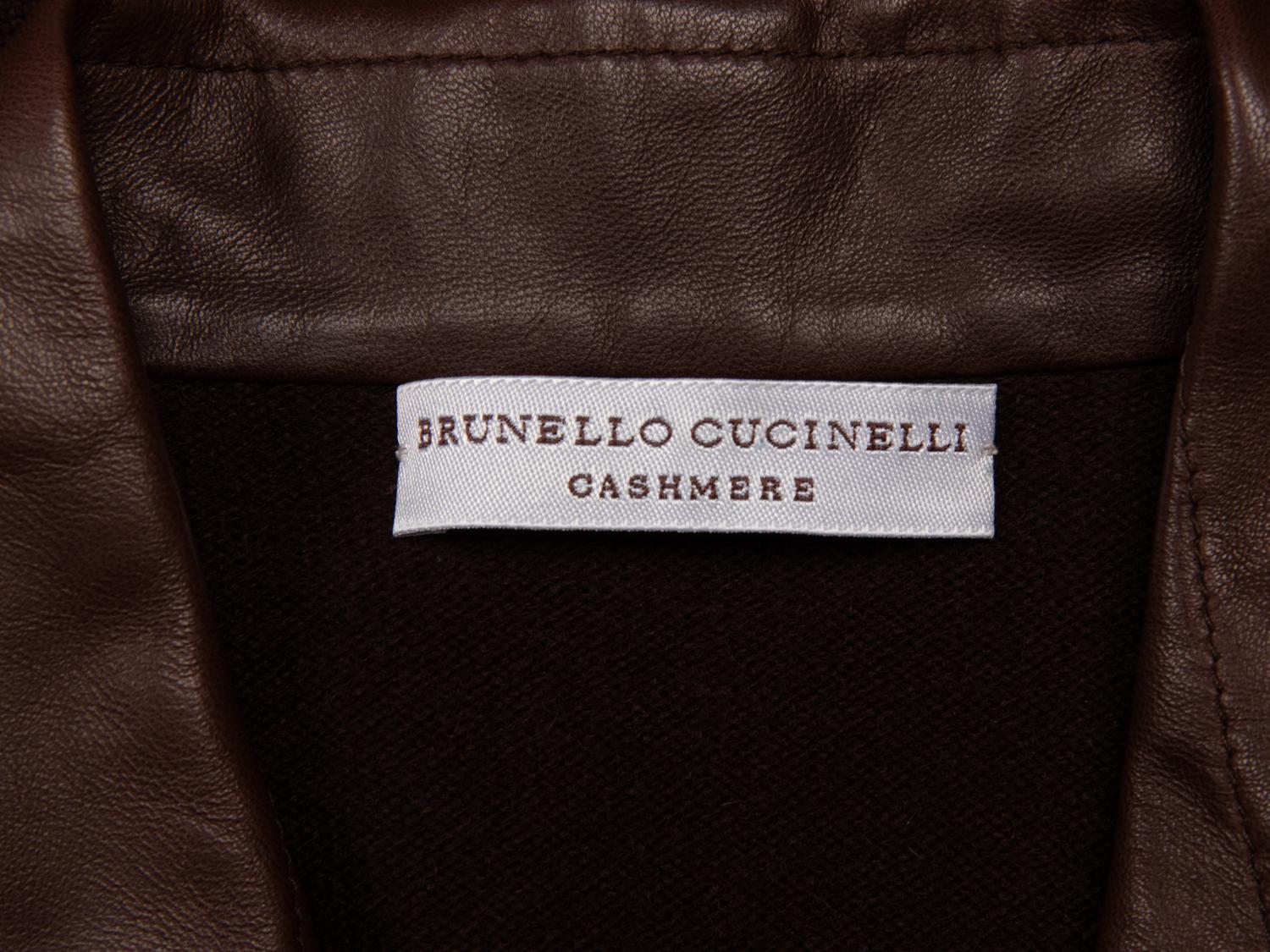 Brunello Cucinelli, Leather & Cashmere Overshirt