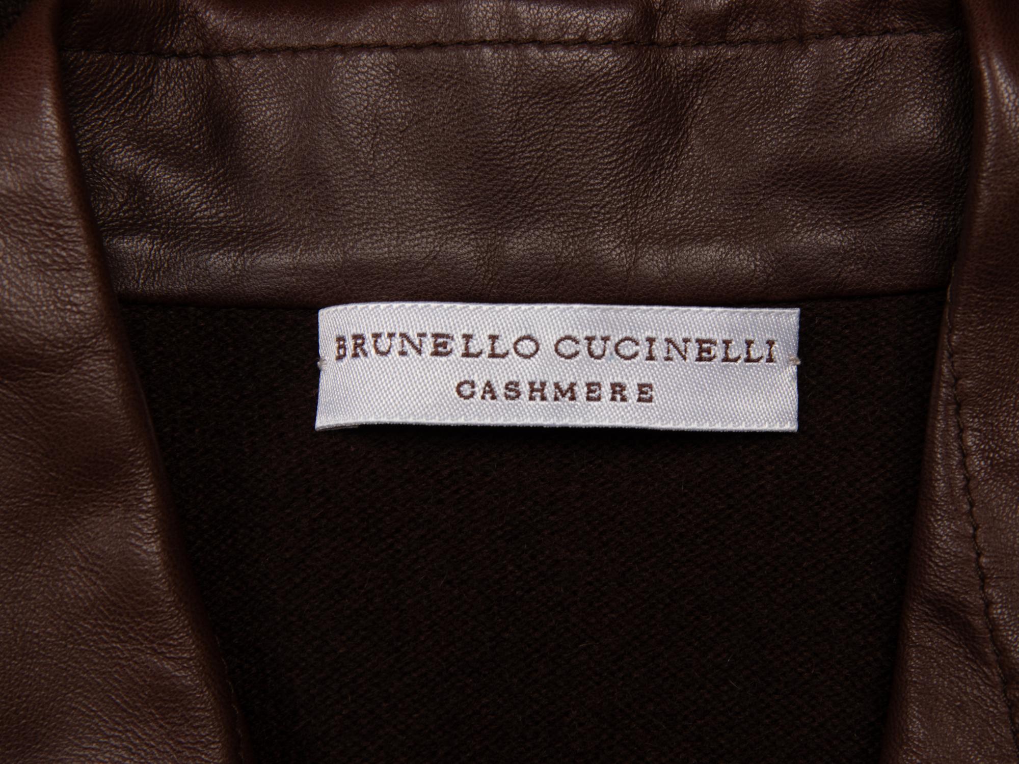 Brunello Cucinelli, Leather & Cashmere Overshirt