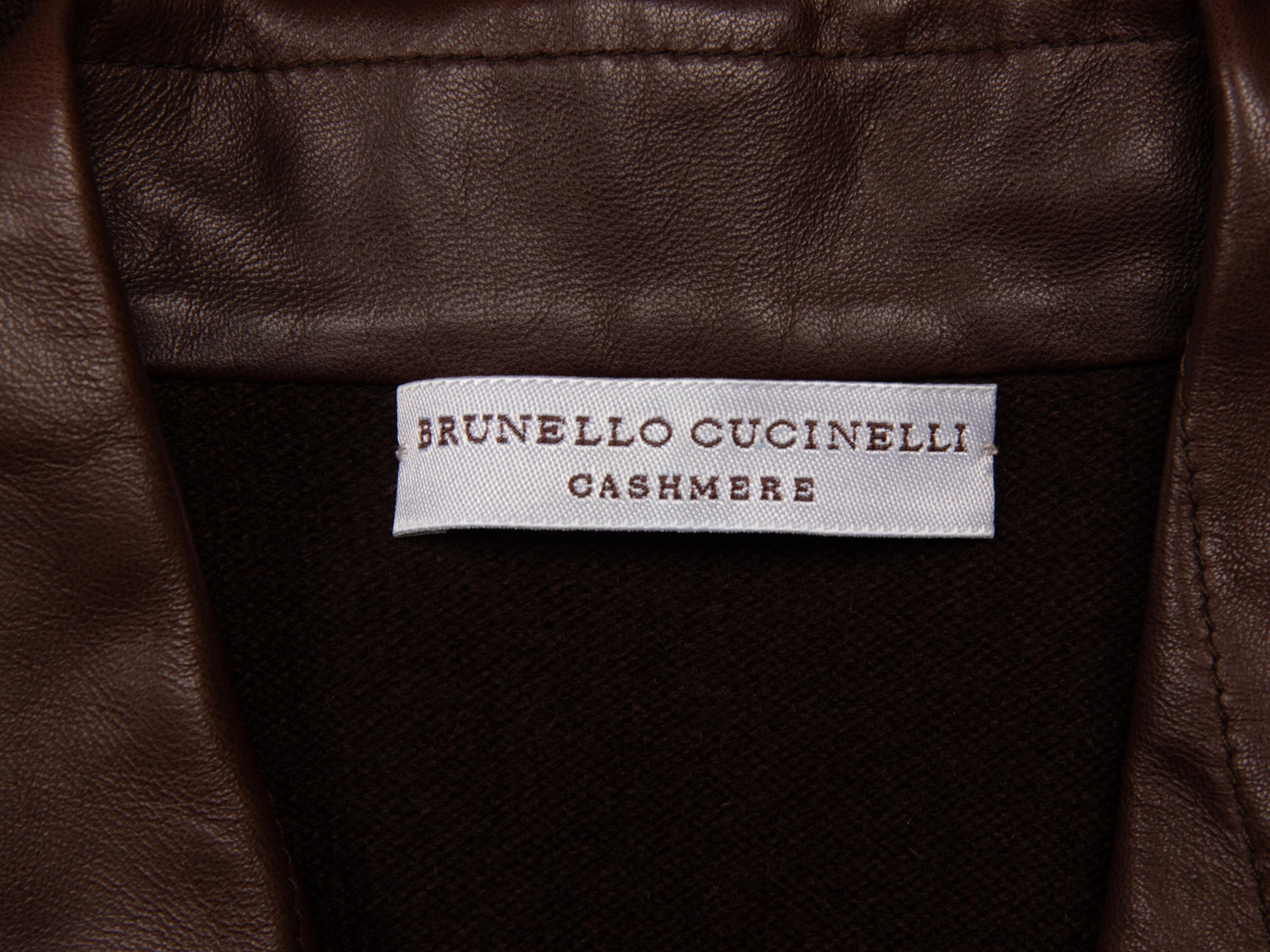 Brunello Cucinelli, Leather & Cashmere Overshirt