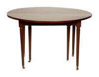 A Directoire Mahogany Drop-Leaf Dining Table