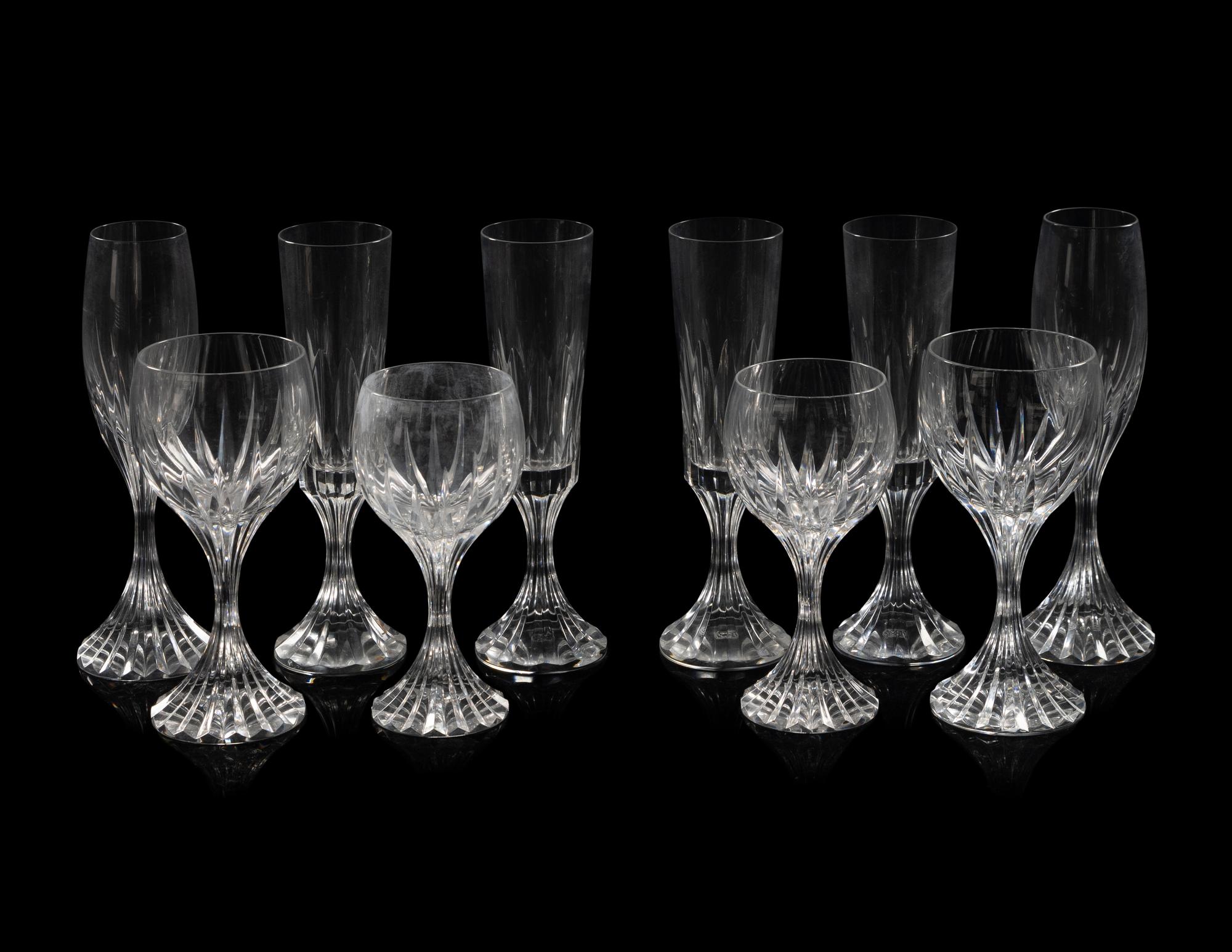 A Baccarat Stemware Service
