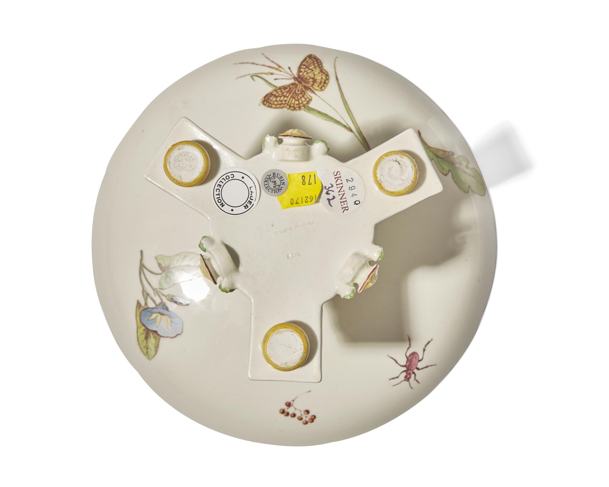 A Wedgwood Queensware Enameled Compote