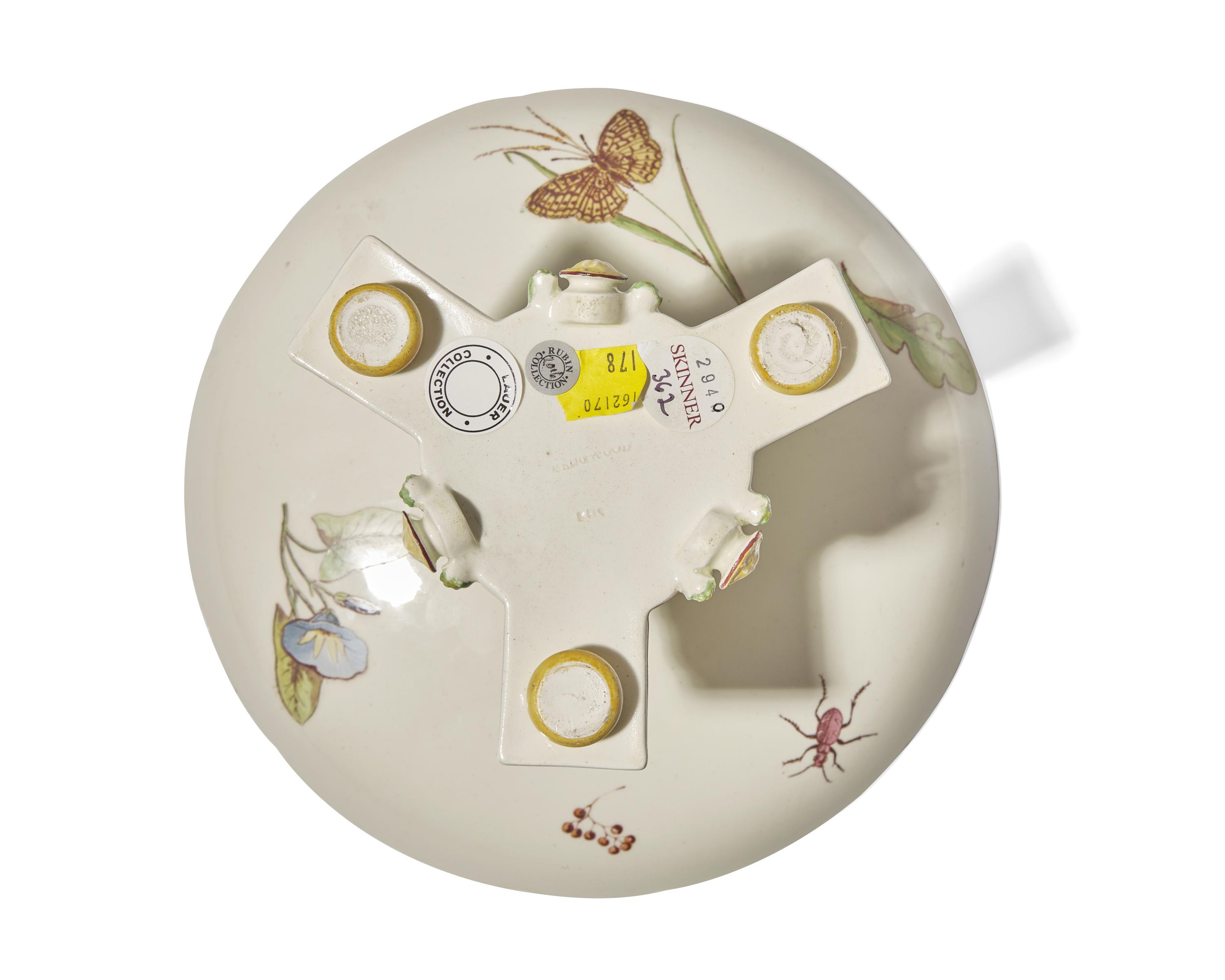 A Wedgwood Queensware Enameled Compote