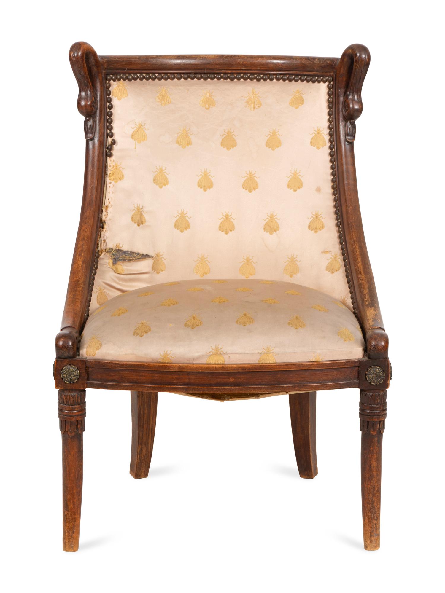 An Empire Style Walnut Child's Chair