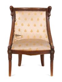 An Empire Style Walnut Child's Chair