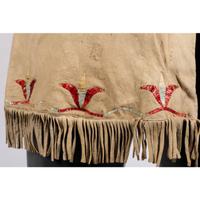 Santee Sioux Quilled Hide Coat